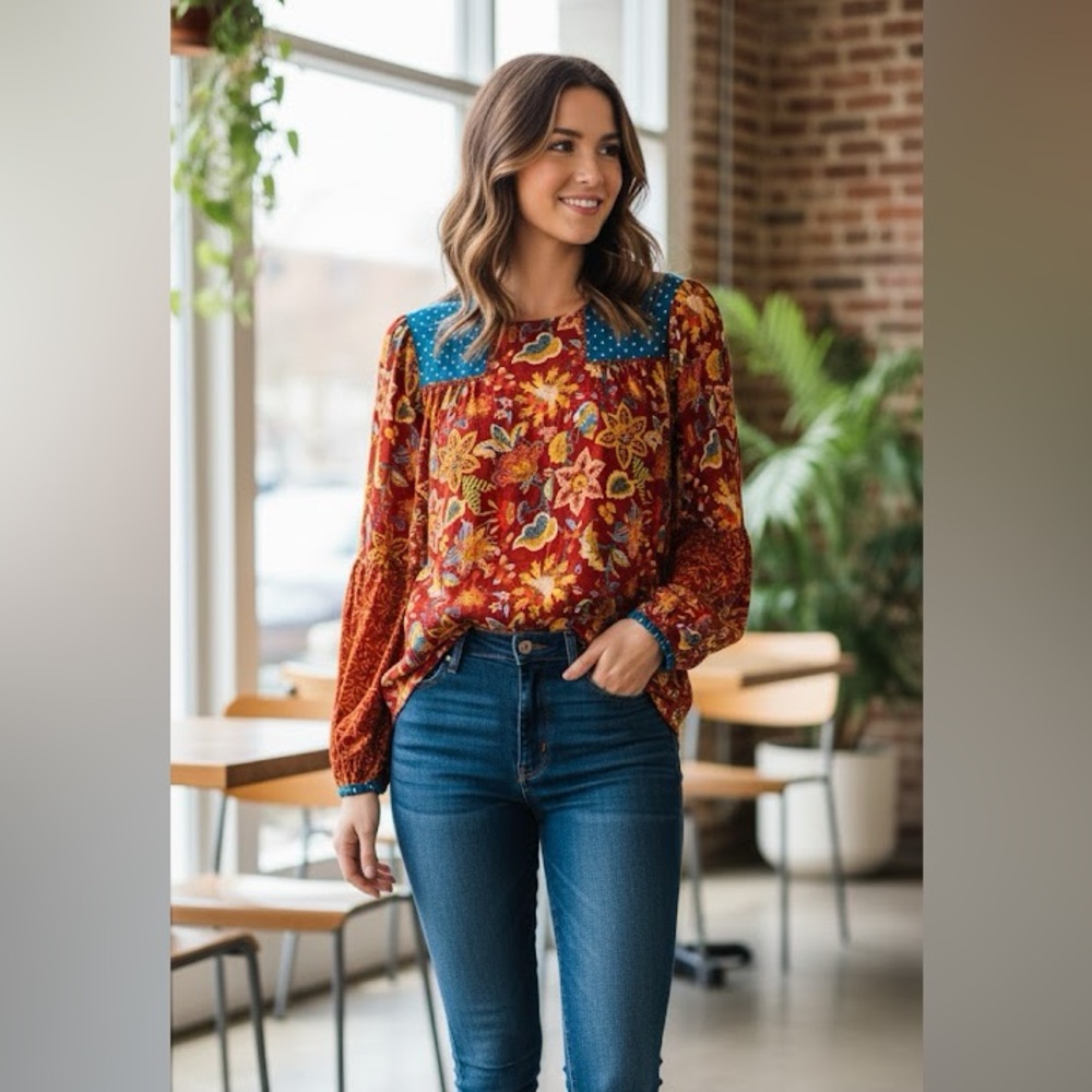 Matilda Jane blouse size L
